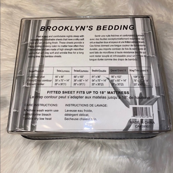 ⭐️SALE⭐️Queen 4pc White Bedsheets - Picture 5 of 6